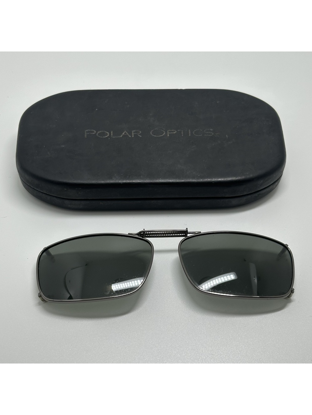 Polar Optics Clip-On Sunglasses with Case